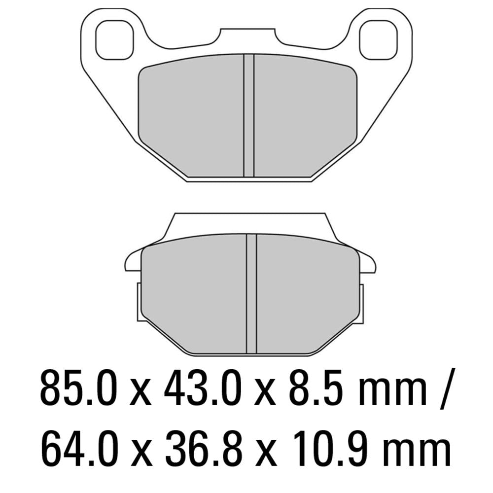 FERODO Disc Pad Set - FDB2096 SG Sinter Grip Sintered Compound - Off-Road