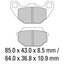 FERODO Disc Pad Set - FDB2096 SG Sinter Grip Sintered Compound - Off-Road
