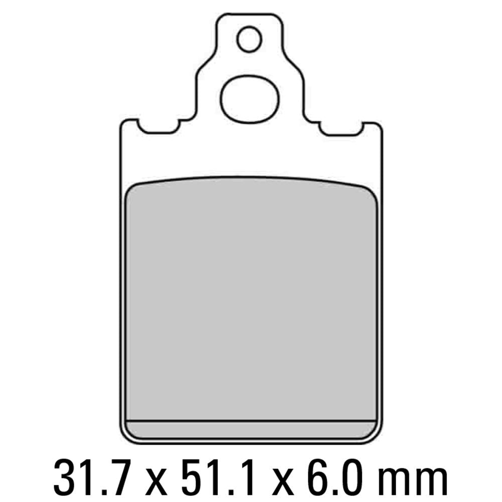 FERODO Disc Pad Set - FDB2100 EF ECO Friction Non Sintered Compound