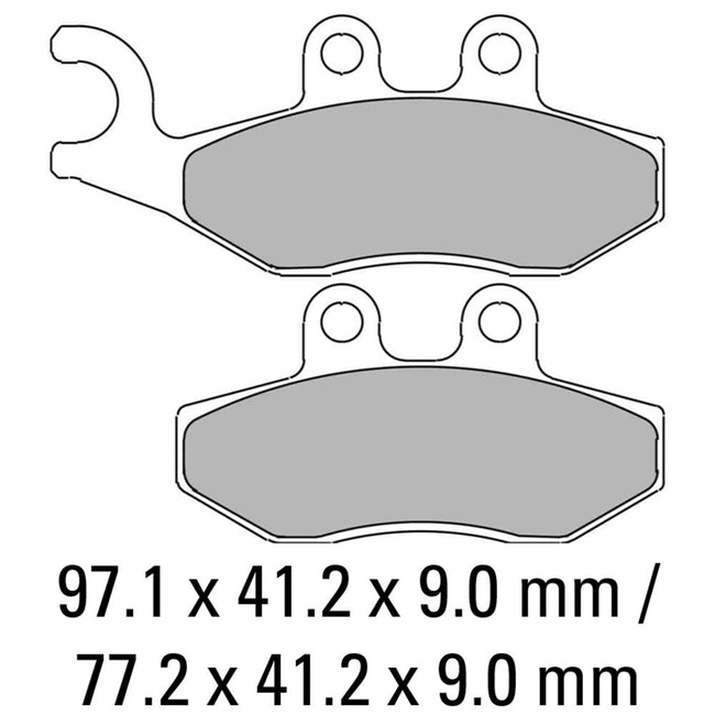 FERODO Disc Pad Set - FDB2142 EF ECO Friction Non Sintered Compound Hover Image