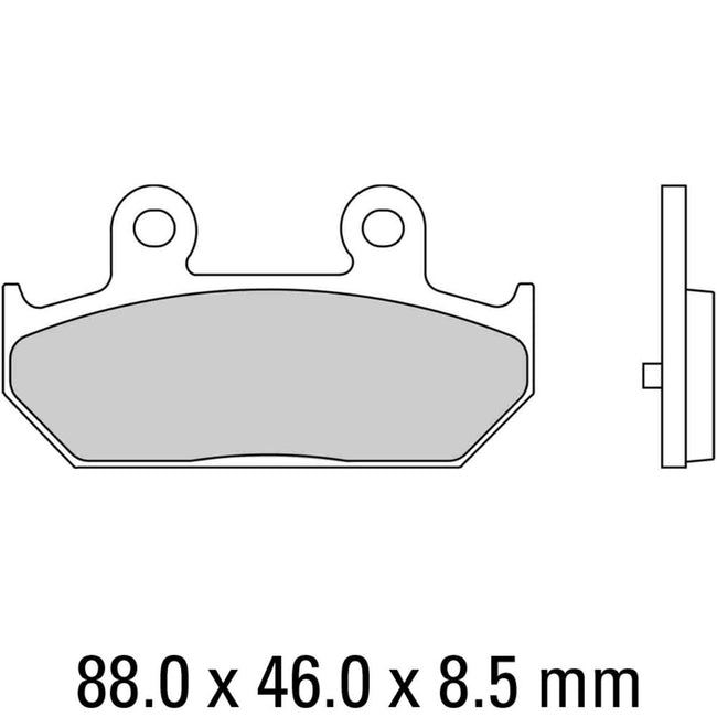 FERODO Disc Pad Set - FDB2173 EF ECO Friction Non Sintered Compound Hover Image