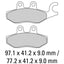 FERODO Disc Pad Set - FDB2186 EF  ECO Friction Non Sintered Compound