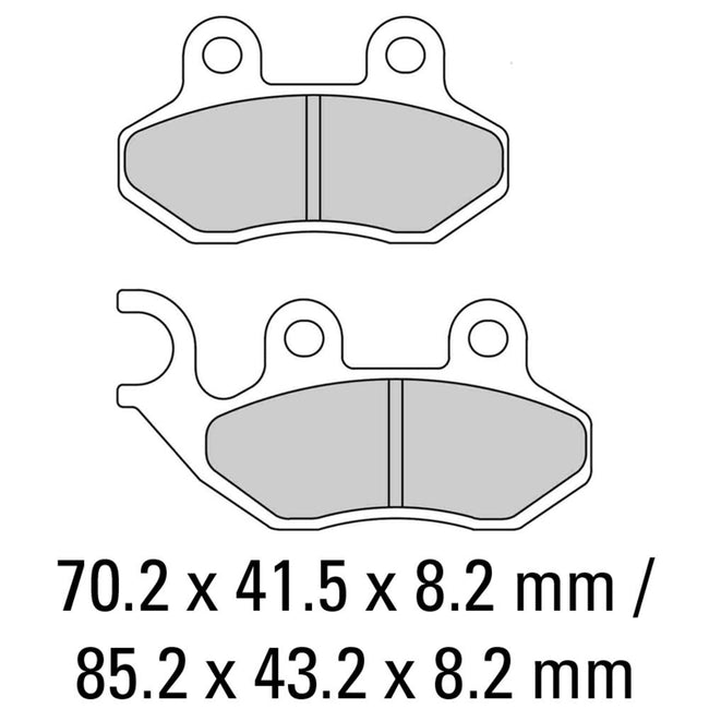 FERODO Disc Pad Set - FDB2190 EF ECO Friction Non Sintered Compound Hover Image