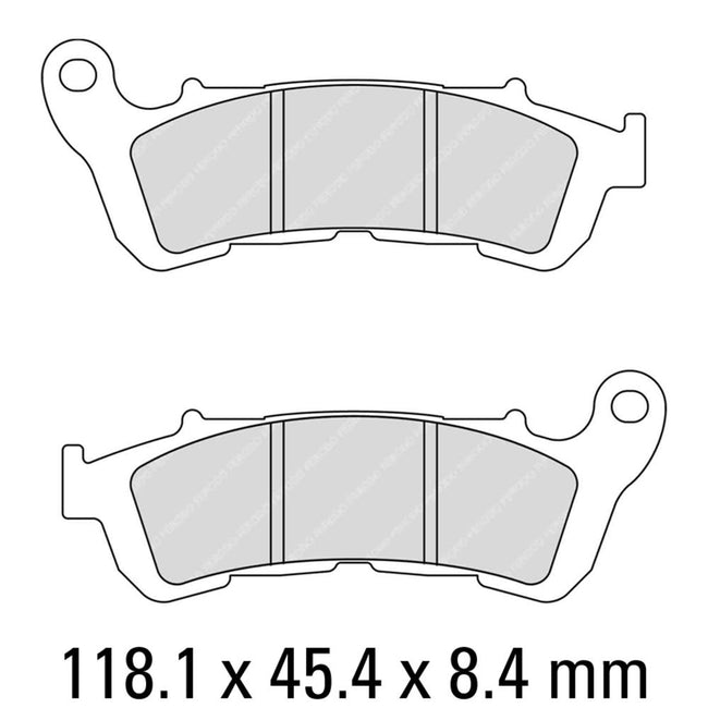 FERODO Disc Pad Set - FDB2196 EF ECO Friction Non Sintered Compound Hover Image