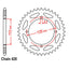 REAR SPROCKET - STEEL 52T 428P (32-077-52)