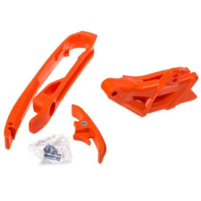 POLISPORT CHAIN GUIDE & SLIDER KIT KTM - ORANGE Hover Image