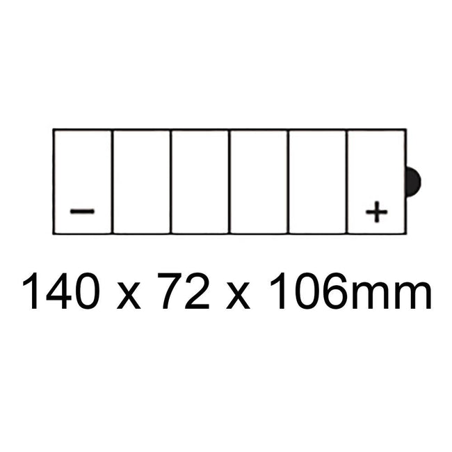 ROADSTAR 12N6.5A-3B BATTERY 12V Hover Image