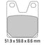 FERODO Disc Pad Set - FDB2084 P Platinum Non Sintered Compound