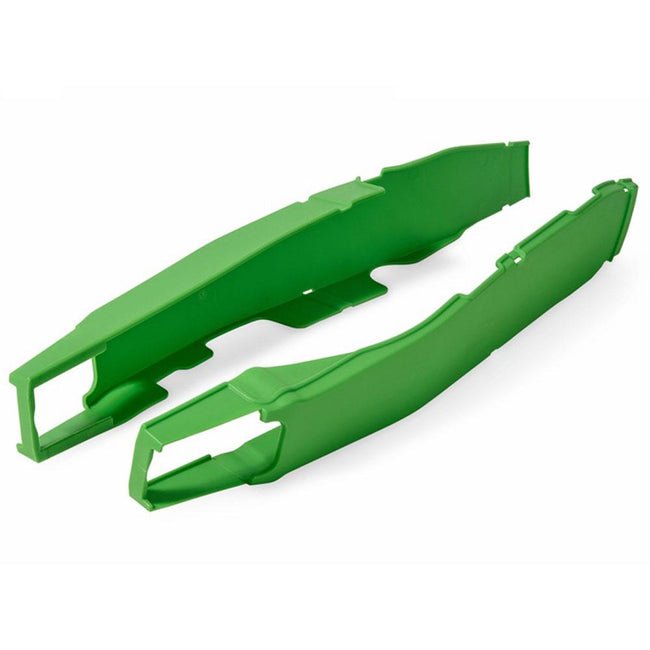 POLISPORT SWINGARM PROTECTORS KAWASAKI KX250F 17/KX450F 16-17 - GREEN Hover Image