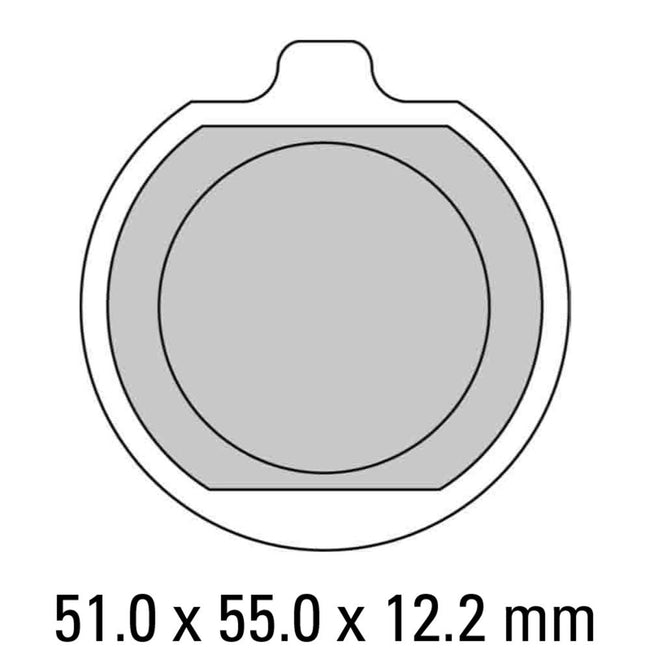 FERODO Disc Pad Set - FDB220 P Platinum Non Sintered Compound Hover Image