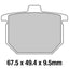 FERODO Disc Pad Set - FDB182 P Platinum Non Sintered Compound