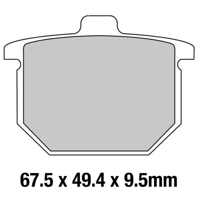 FERODO Disc Pad Set - FDB182 P Platinum Non Sintered Compound Hover Image