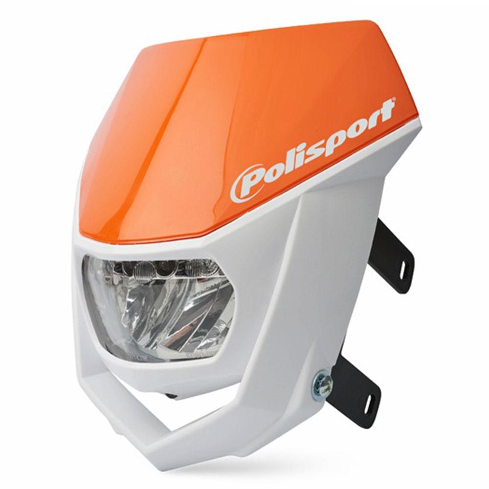 POLISPORT HALO LED HEADLIGHT - ORANGE