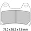 FERODO Disc Pad Set - FDB2099 P Platinum Non Sintered Compound