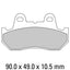 FERODO Disc Pad Set - FDB244 ST Sinter Grip Sintered Compound - Road