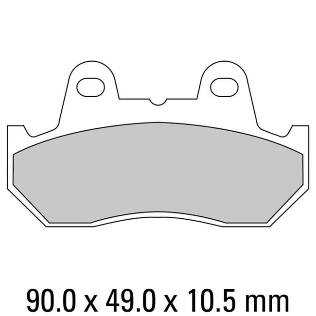 FERODO Disc Pad Set - FDB244 ST Sinter Grip Sintered Compound - Road Hover Image