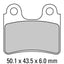 FERODO Disc Pad Set - FDB2109 P Platinum Non Sintered Compound