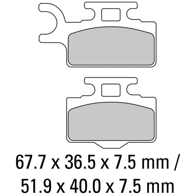 FERODO Disc Pad Set - FDB2110 SG Sinter Grip Sintered Compound - Off-Road Hover Image
