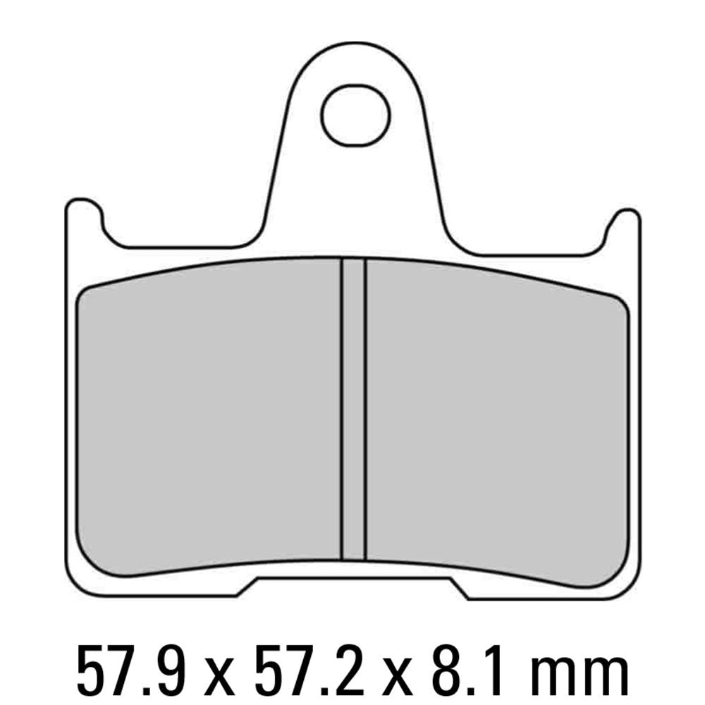 FERODO Disc Pad Set - FDB2111 ST Sinter Grip Sintered Compound - Road