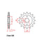 FRONT SPROCKET - STEEL 15T 520P (41-K06-15)