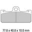 FERODO Disc Pad Set - FDB2123 CP911 Carbon Grip Race Compound - Non Sintered