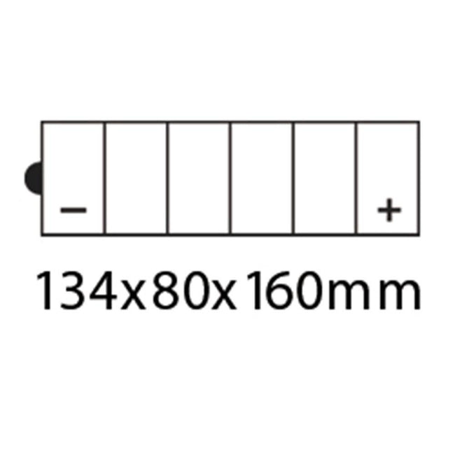 ROADSTAR  CB12AL-A BATTERY 12V Heavy Duty Series [T#5] 12Ah Hover Image