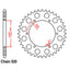 REAR SPROCKET - STEEL 41T 520P (32-2H0-41)