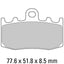 FERODO Disc Pad Set - FDB2125 ST Sinter Grip Sintered Compound - Road