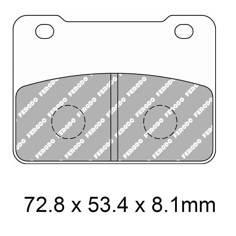 FERODO Disc Pad Set - FDB2291 EF ECO Friction Non Sintered Compound