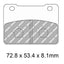 FERODO Disc Pad Set - FDB2291 EF ECO Friction Non Sintered Compound