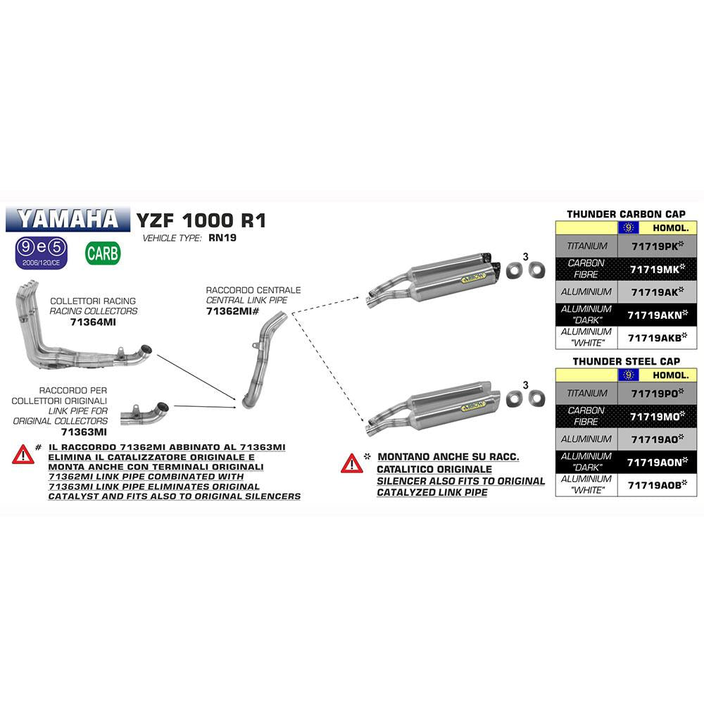 ARROW 71364MI Header / Collector:- Stainless 4:2:1 Non-Cat