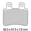 FERODO Disc Pad Set - FDB2128 AG Argento Non Sintered Compound