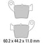 FERODO Disc Pad Set - FDB2139 SG Sinter Grip Sintered Compound - Off-Road