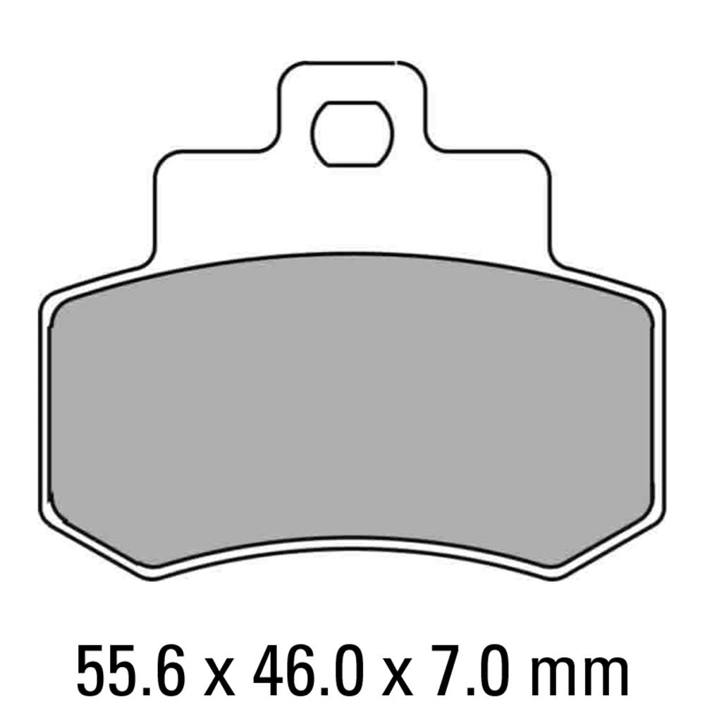 FERODO Disc Pad Set - FDB2140 AG Argento Non Sintered Compound