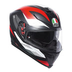 AGV K5 S - MARBLE MATT BLACK/WHITE/RED ML