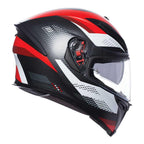 AGV K5 S - MARBLE MATT BLACK/WHITE/RED ML