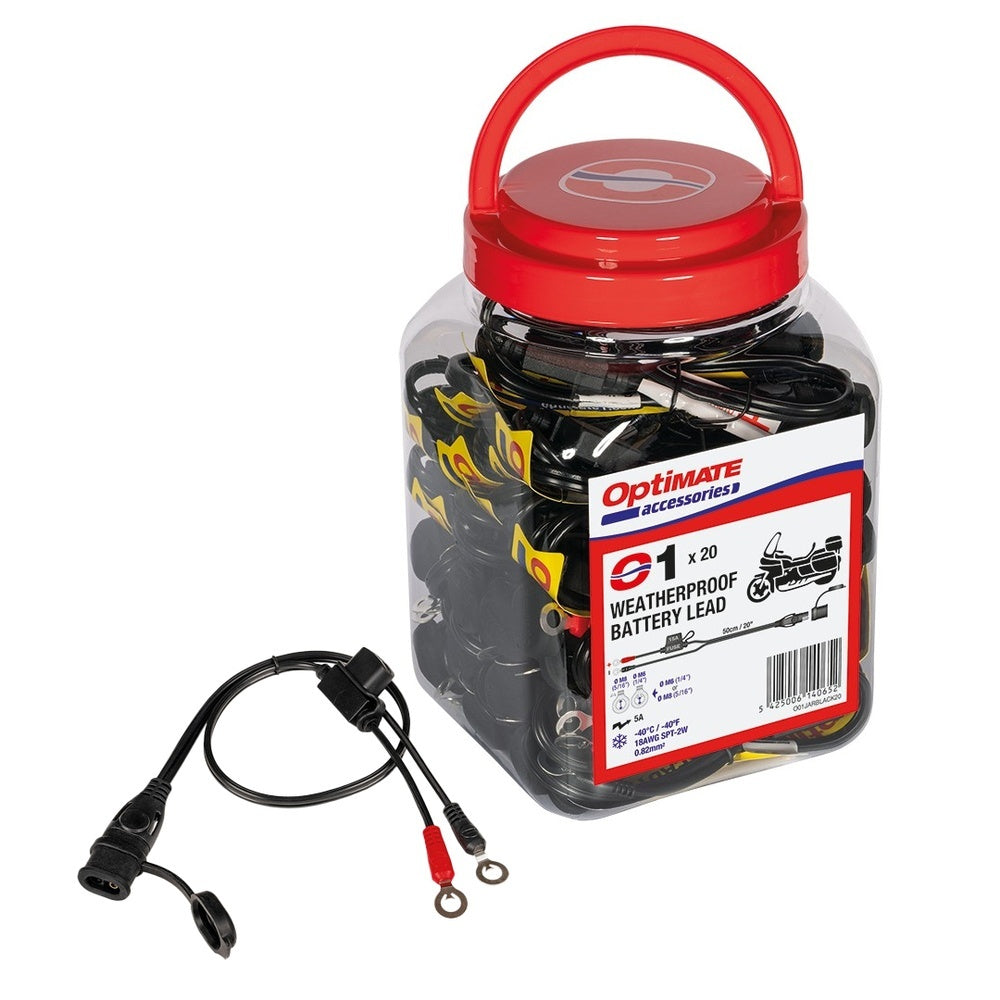 Optimate Weatherproof Battery Lead (SAE71) - Jar of 20pcs