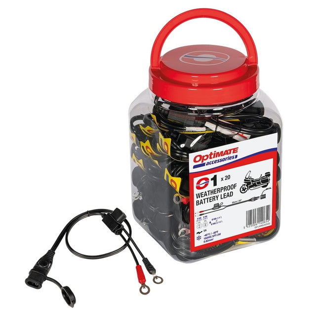 Optimate Weatherproof Battery Lead (SAE71) - Jar of 20pcs Main Image