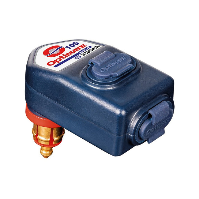 Optimate 3300ma Dual Output Weatherproof USB Charger with Bike Plug Main Image
