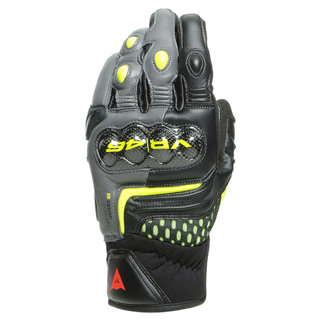Dainese VR46 Sector Leather Gloves - Short Cuff