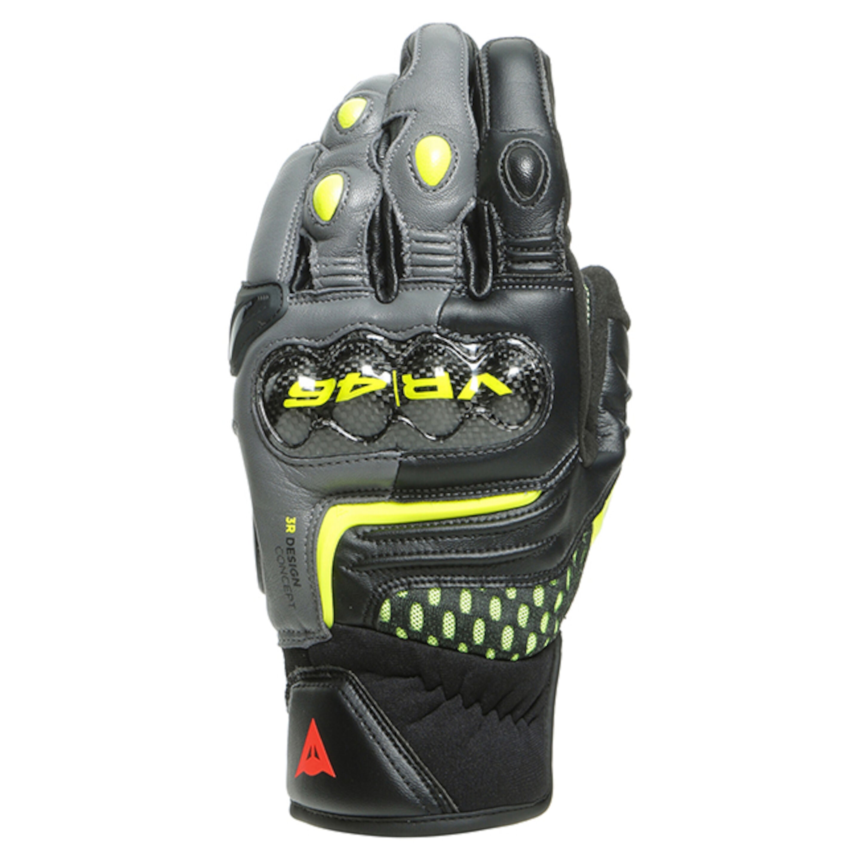 Dainese VR46 Sector Leather Gloves - Short Cuff
