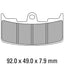 FERODO Disc Pad Set - FDB2145 ST Sinter Grip Sintered Compound - Road