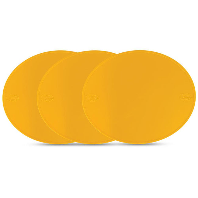 POLISPORT PRESTON PETTY MOTOCROSS NUMBER PLATE - SET OF 3 - DARK YELLOW Hover Image