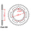 REAR SPROCKET - STEEL 48T 520P (32-1M1-48)