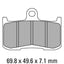 FERODO Disc Pad Set - FDB2158 ST Sinter Grip Sintered Compound - Road