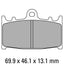 FERODO Disc Pad Set - FDB2163 ST Sinter Grip Sintered Compound - Road