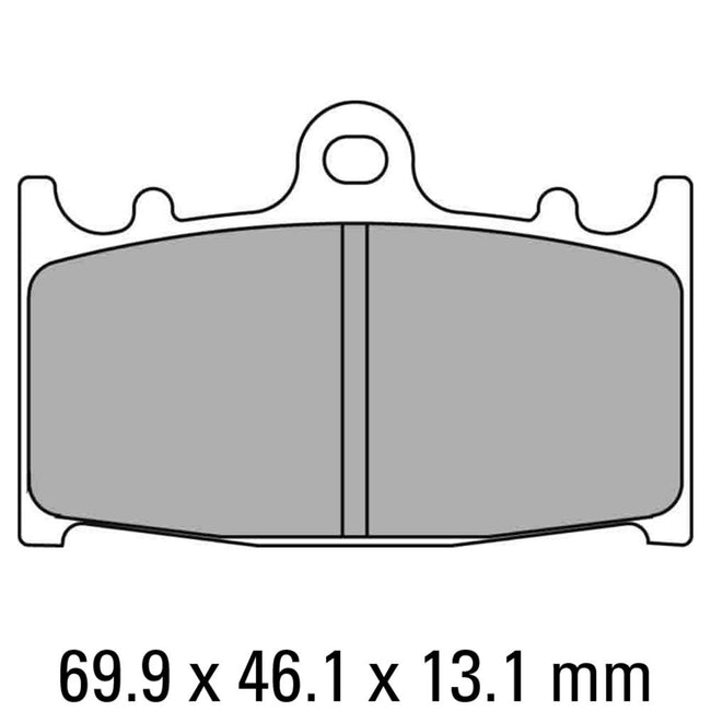 FERODO Disc Pad Set - FDB2163 ST Sinter Grip Sintered Compound - Road Hover Image