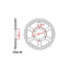 REAR SPROCKET - STEEL 39T 530P (32-054-39)