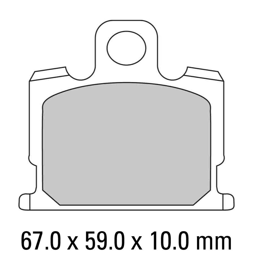 FERODO Disc Pad Set - FDB277 P Platinum Non Sintered Compound