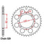 REAR SPROCKET - STEEL 41T 520P D/D (32-113-41)